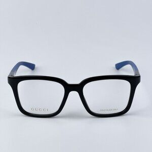 Gucci GG1738O 004 BRAND NEW Eyeglasses Black Blue Unisex Square